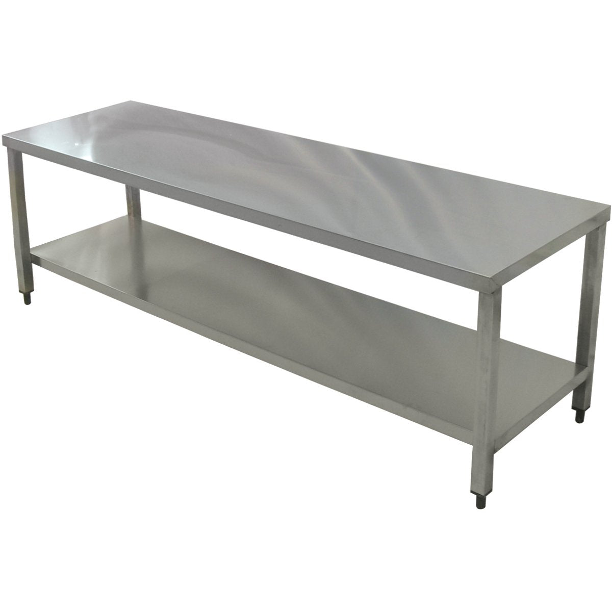 Professional Work table Stainless steel Bottom shelf 1800x700x900mm |  VT187SL