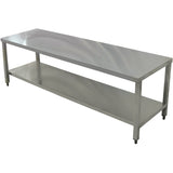 Professional Work table Stainless steel Bottom shelf 1800x700x900mm |  THATS187