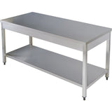 Professional Work table Stainless steel Bottom shelf 1400x600x900mm |  THATS146