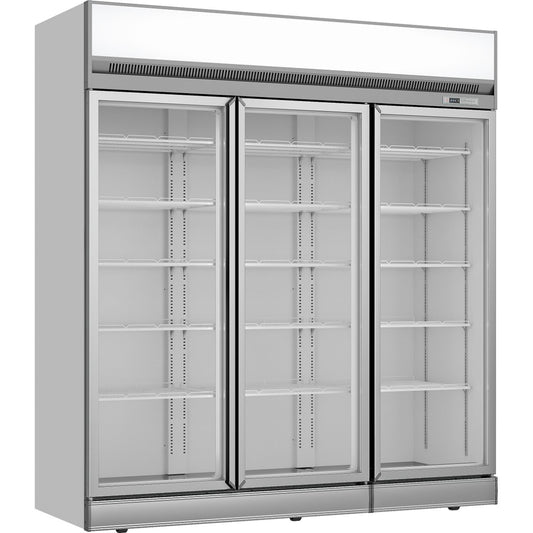 Commercial Display cooler 1886 litres Triple hinged doors Top mount |  TR202