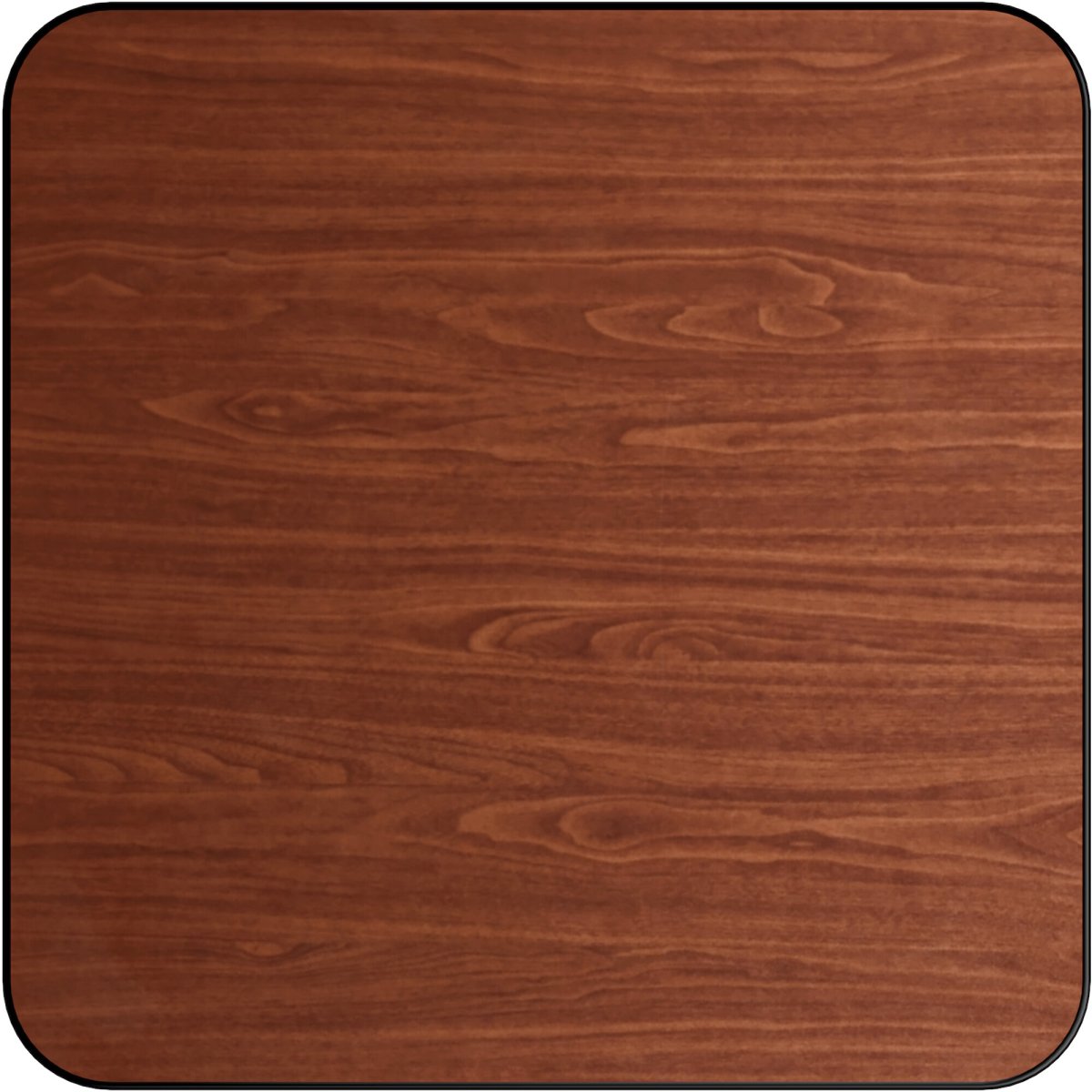 Laminated Square Table top Reversible Walnut & Natural 30x30'' |  TT3030WN