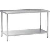 Professional Work table Stainless steel Undershelf 900x700x900mm |  W218E7090