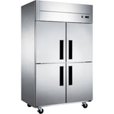 Commercial Refrigerator Stainless Steel Upright cabinet 2 split doors 1200 litre Fan cooling |  Z10DF